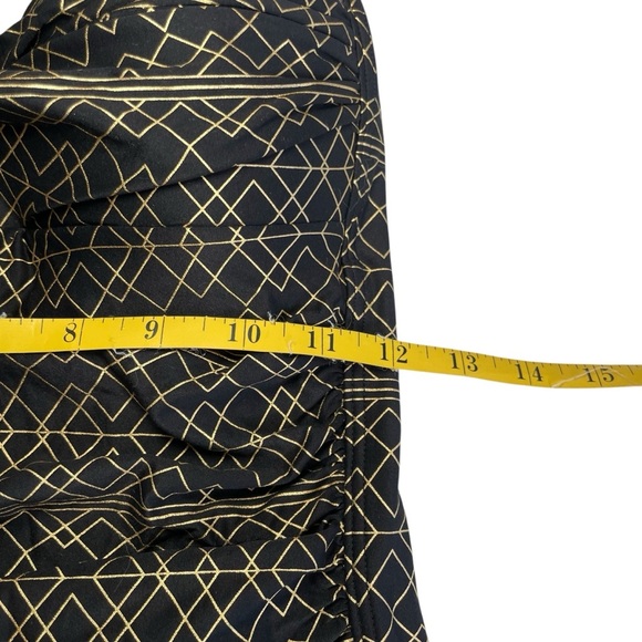 Nip Tuck Swim Deco Foil Louise One Piece Swimsuit Size 6 Black Gold Multi Cup Sz - Picture 13 of 14